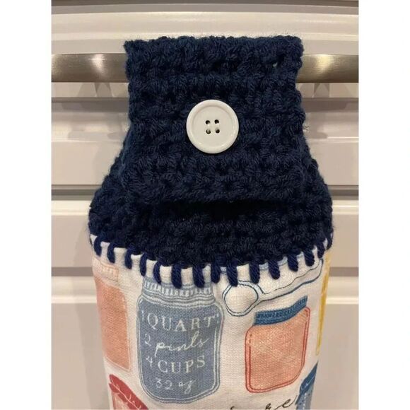 Crochet Top Kitchen Towel- Measure Life With Smiles - Picture 2 of 3
